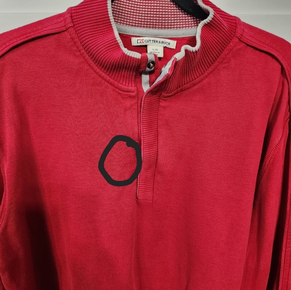 Red Cutter&Buck Pullover sweater, very warm and durable. - Picture 4 of 6